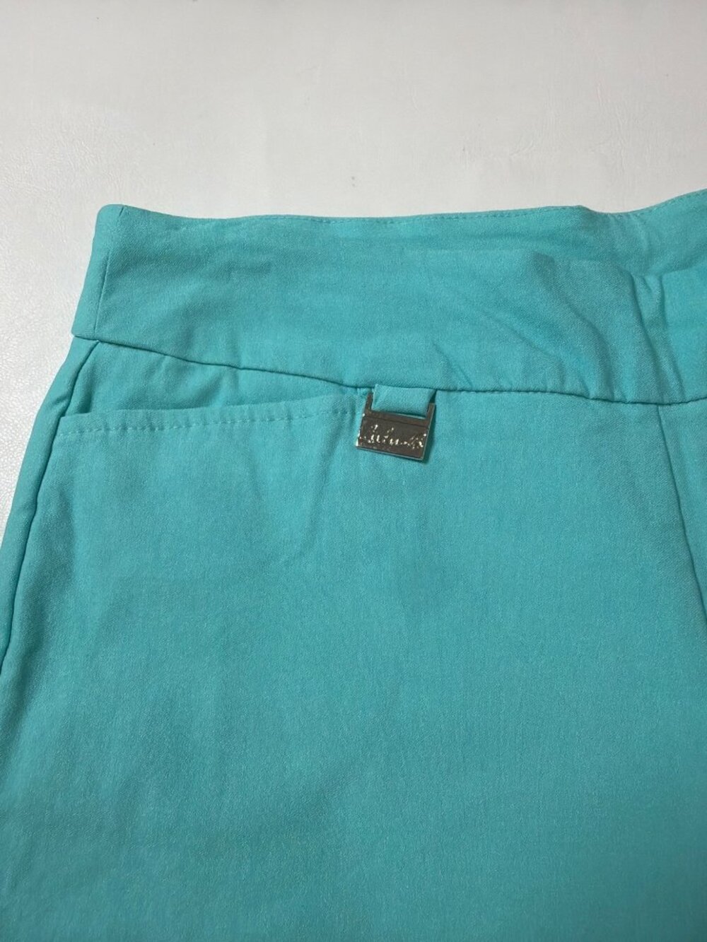 Lulu-B Bangladine Scallop Edge Pull On Beach Shorts - Picture 2 of 9